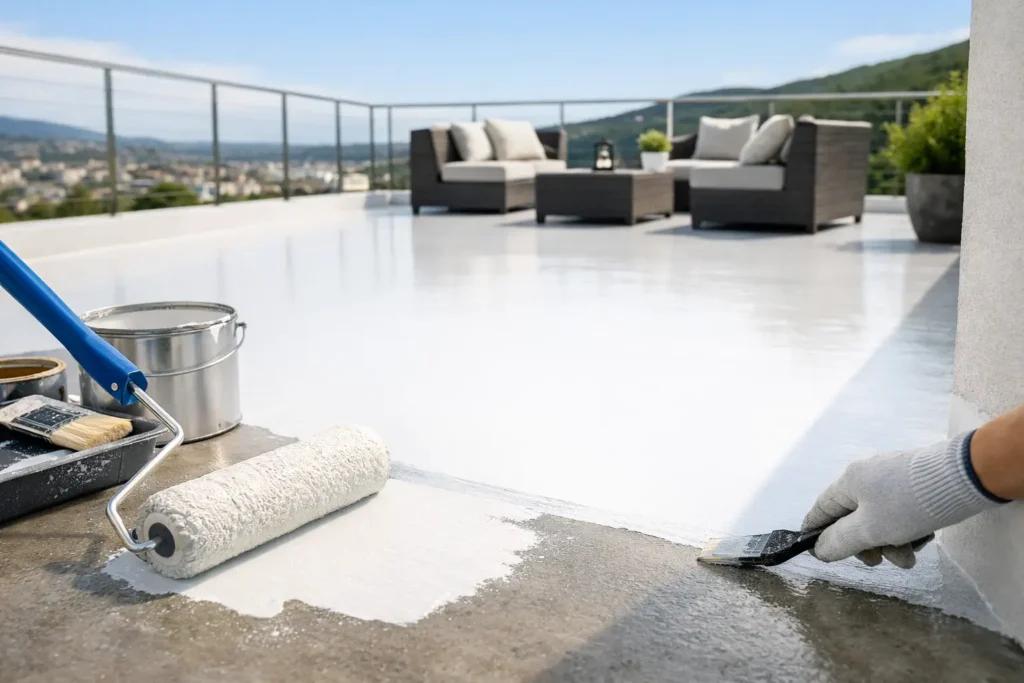 Qué es la pintura clorocaucho para terraza