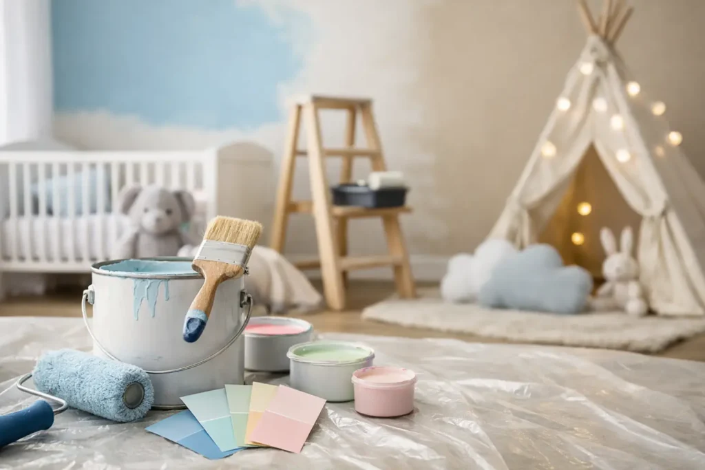 Qué debe tener una pintura para habitación infantil