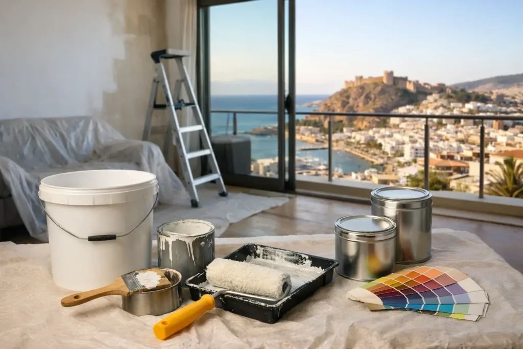 Precio de pintar un piso en Almería: qué se está valorando